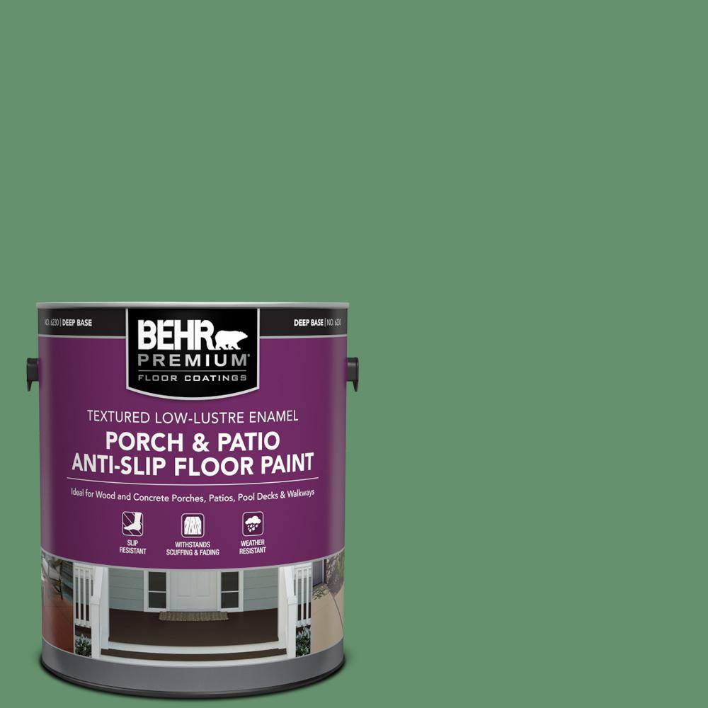1 gal. #M410-6 Turtle Creek Textured Low-Lustre Enamel Interior/Exterior Porch and Patio Anti-Slip Floor Paint price history on PriceWatchPro