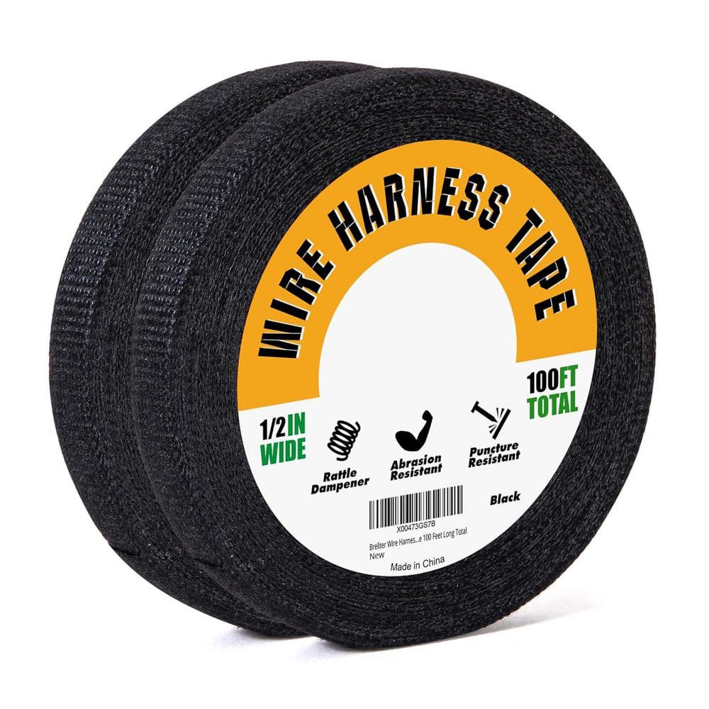 1/2 x 100 ft. Electrical Wire Harness Tape Black 2-Pack price history on PriceWatchPro