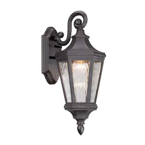 Hanford Pointe 19 in. Oil-Rubbed Bronze Outdoor Integrated LED Wall Lantern Sconce