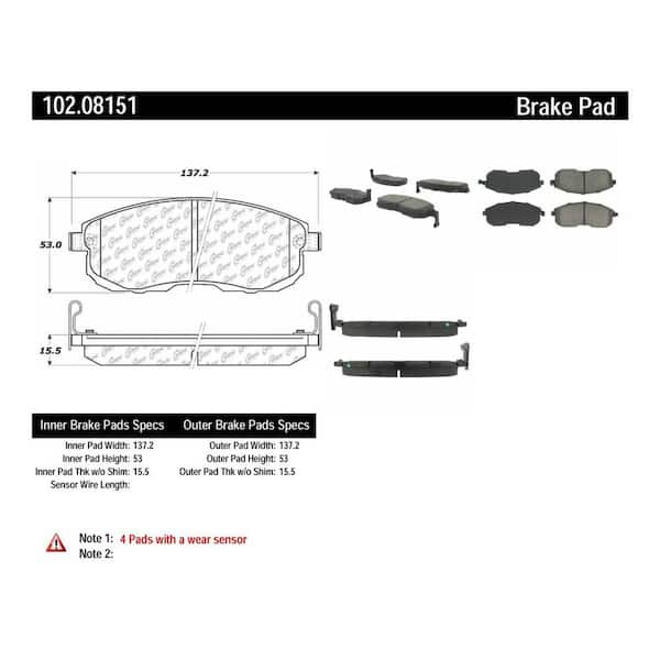 Centric Parts Disc Brake Pad Set