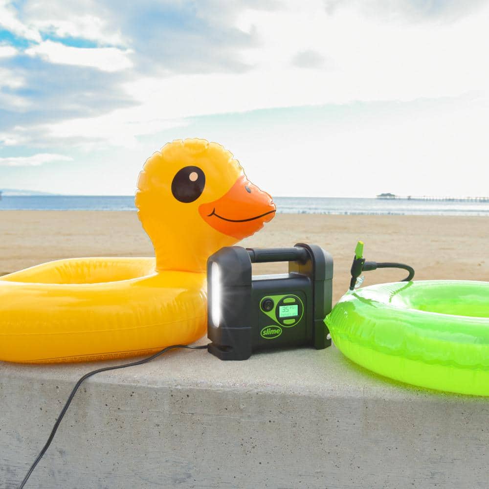 Rugged Digital 12V Tire Inflator with LED Light