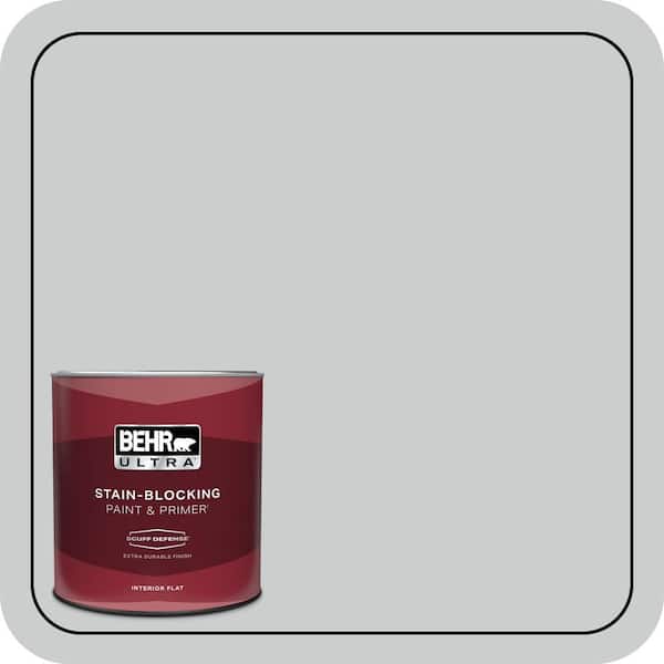 BEHR ULTRA 1 qt. #N500-2 Loft Space Extra Durable Flat Interior Paint & Primer