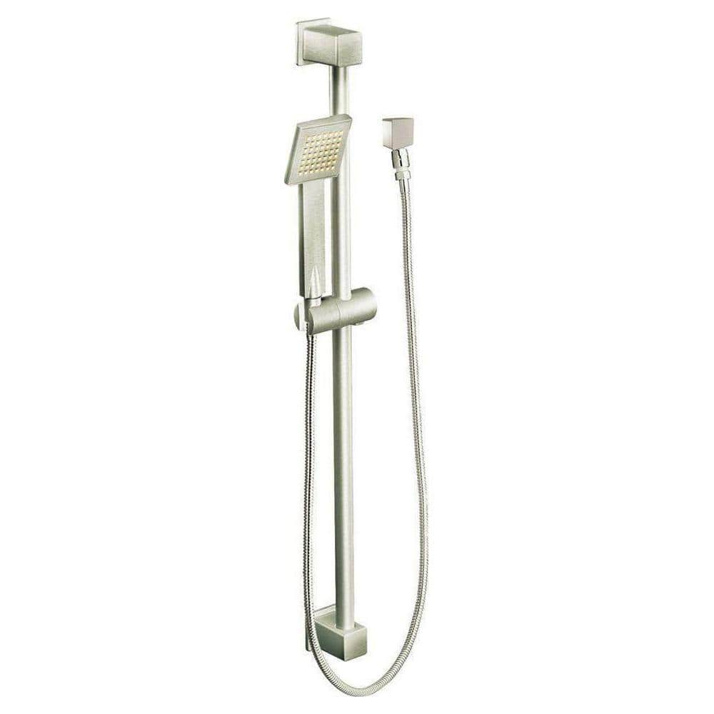 MOEN 90 Degree Eco-Performance 1-Spray in. Hand Shower in Brushed Nickel  S3879EPBN The Home Depot