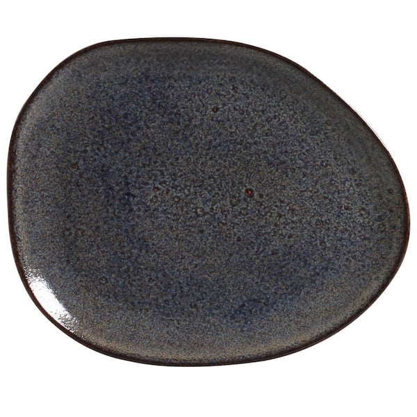 Titanium Oval Dinner Plate Organic (Set of 6)