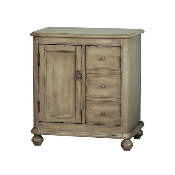 Pulaski Furniture Rustic 2-Door Cabinet Chest in Grey