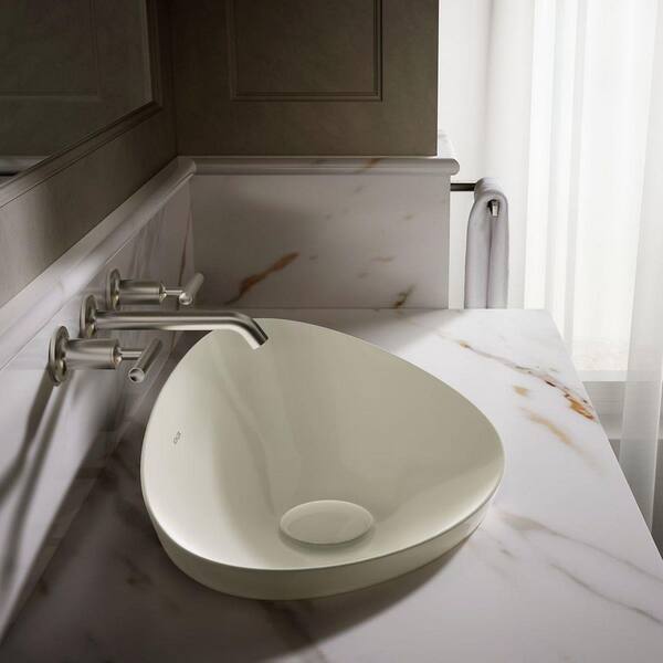 KOHLER Veil Novelty/Specialty Fireclay Vessel Bathroom Sink in