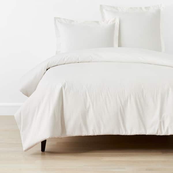 The Company Store Company Cotton Snow Twin XL Cotton Percale Duvet Cover