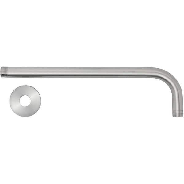 Glacier Bay 11 in. Shower Arm with Flexible Flange, Chrome 520 HD2480CP -  The Home Depot