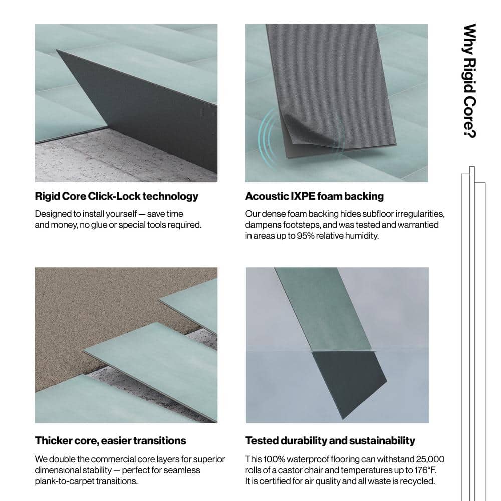 Forge Green 12'' x 24'' Matte Vinyl Tile