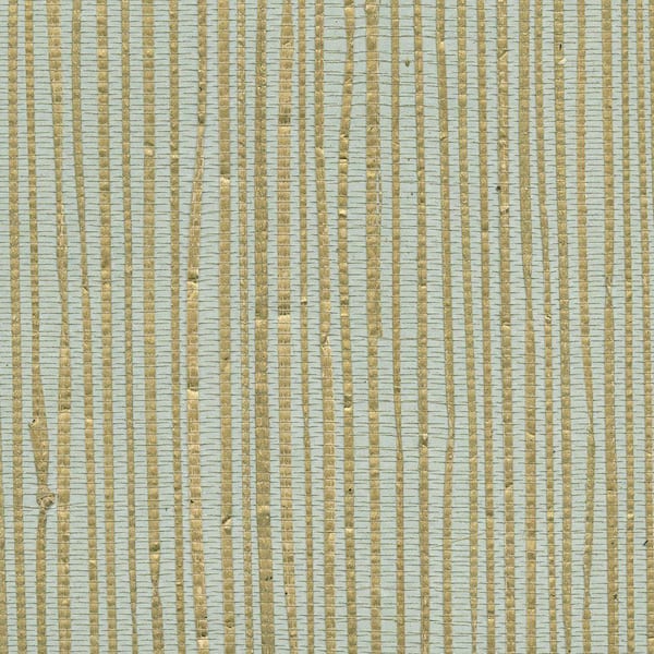 Kenneth James Arina Turquoise Grasscloth Turquoise Wallpaper Sample