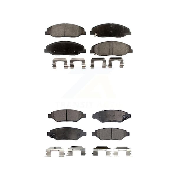 TEC Front Rear Ceramic Brake Pads Kit For Cadillac CTS Without Heavy Duty Brakes KTC-100148