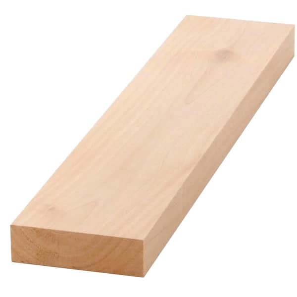 1 in. x 4 in. x 8 ft. Dingewood Raw Unfinished Alder Hardwood SFS Trim Weathered Barn Wood Boards (9-Piece Box)