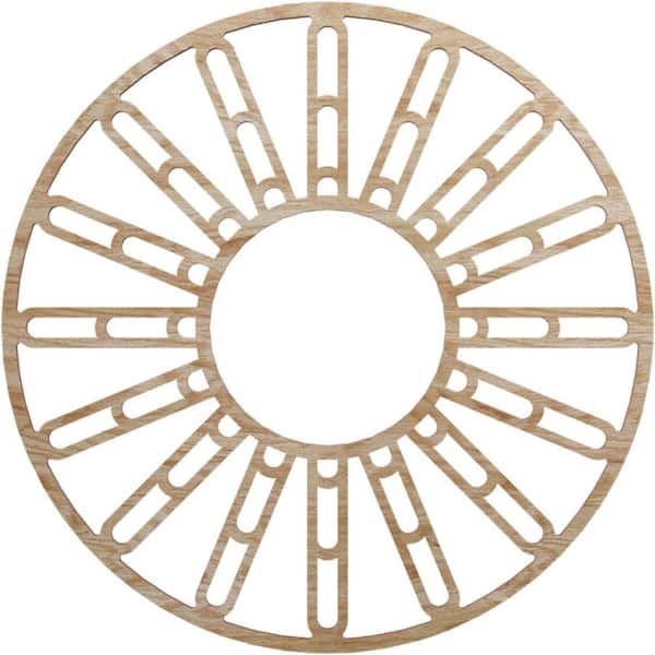 Ekena Millwork 0.375 in. x 7.25 in. x 20 in. Wood Medallion Moulding