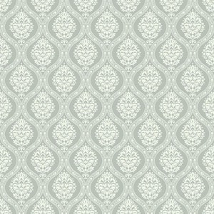 York Wallcoverings 56 sq ft. Taupe Petite Ogee Pre-Pasted Wallpaper ...