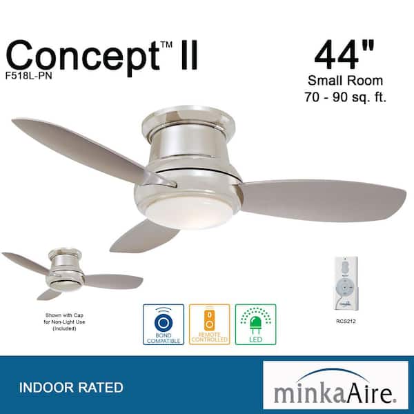 Minka Aire Concept Ii 44 In Integrated, Minka Concept Ii Hugger Ceiling Fan