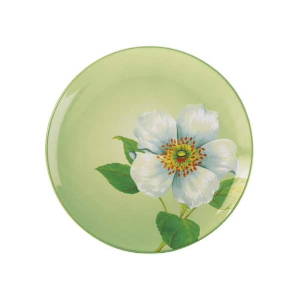 Noritake Colorwave Apple Green Stoneware C Rose Accent Plate 8-1/4 in