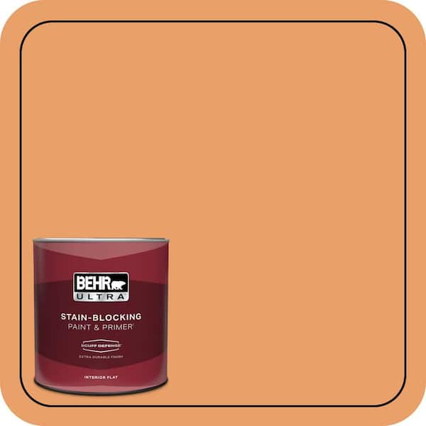 BEHR ULTRA 1 qt. #260D-4 Copper River Extra Durable Flat Interior Paint & Primer