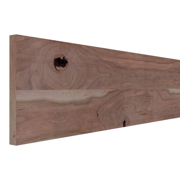 0.75 in. D x 7.25 in. W x 72 in. L Unfinished Rustic Cherry Wood Board