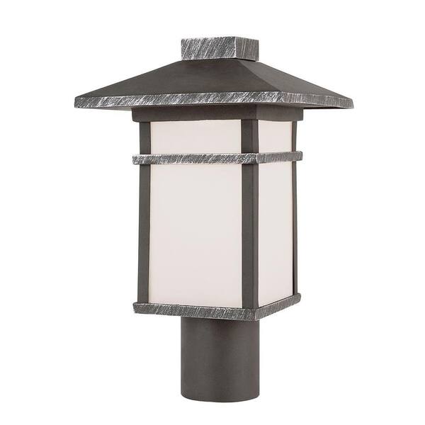 Bel Air Lighting Black Post Mount Lantern