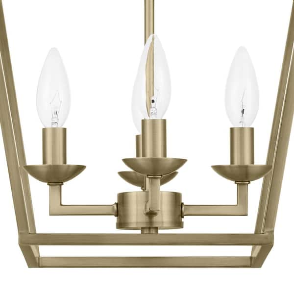 Home Decorators Collection Weyburn 16.5 in. 4-Light Brushed Brass