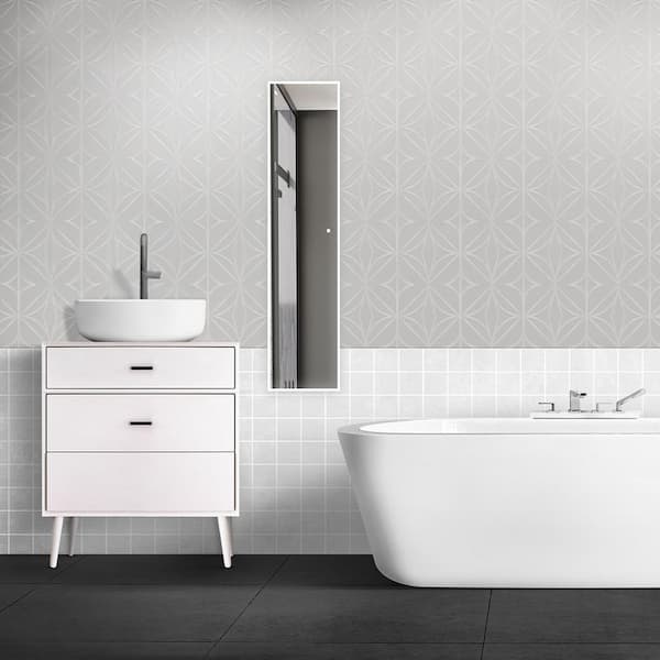 Aquadom Edge Royale 15 in. W x 70 in. H Rectangular Medicine Cabinet with Mirror, Left Hinge Door, LED Lighting, Mirror Defogger