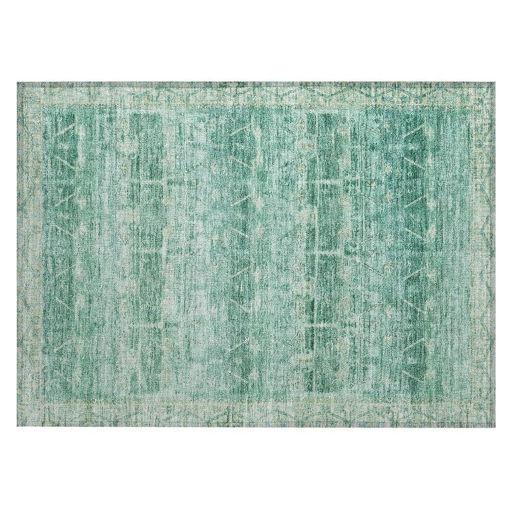 Chantille Machine Washable Indoor/Outdoor Abstract ACN2725 Teal 2 ft. x 3 ft. Accent Rug price history on PriceWatchPro