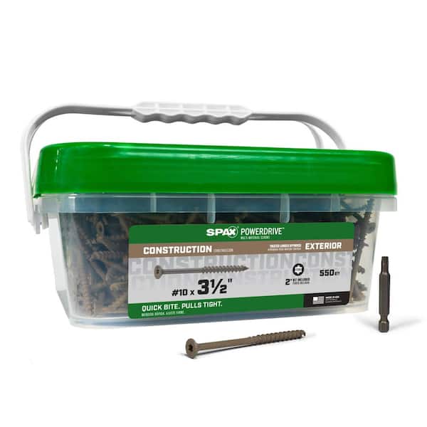 #8 x 2 in. Black Powertrim Exterior & Interior T10 T-Star Plus Trim Head Powertrim (425 pcs)