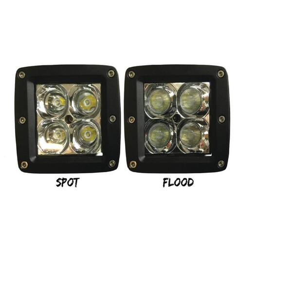 TIGERLIGHTS LED Square Spot Beam TL200S 12V, 16 Amps, 900 Lumens, Spot  Off-Road Light TL200S - The Home Depot