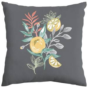 Medan Citrus Outdoor Square Throw Pillow