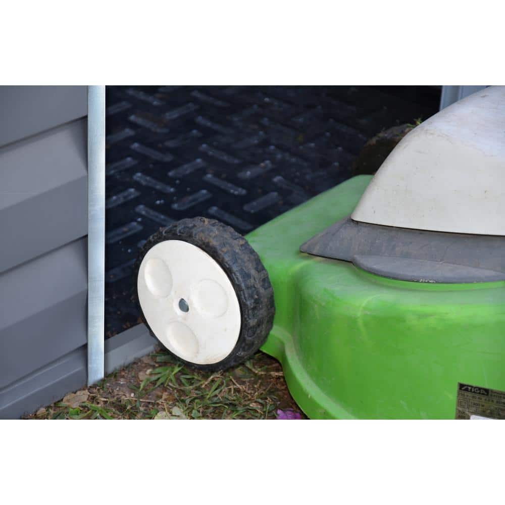 Gray 6' x 8' Polycarbonate and Aluminum Storage Shed