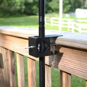 Deck Clamp Outdoor Torch Mount Bracket for Handrail