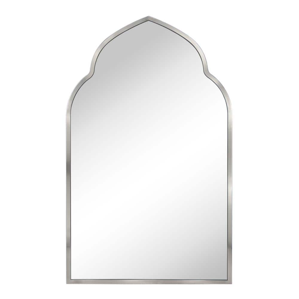 TEHOME Ateeqa 22 in. W x 36 in. H Arched Stainless Steel Metal Framed