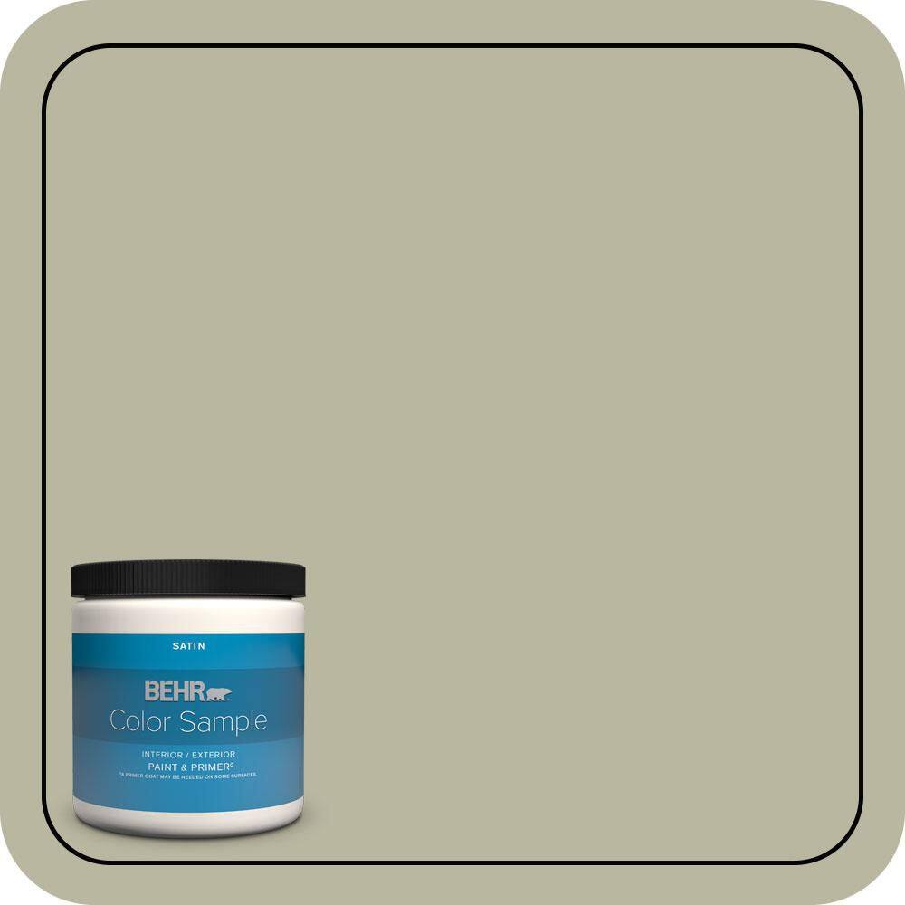 8 oz. #QE-34 Court Green Satin Enamel Interior/Exterior Paint & Primer Color Sample price history on PriceWatchPro