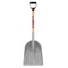Husky 31 in. Wood Handle D-Grip Poly Scoop Shovel 77540-945