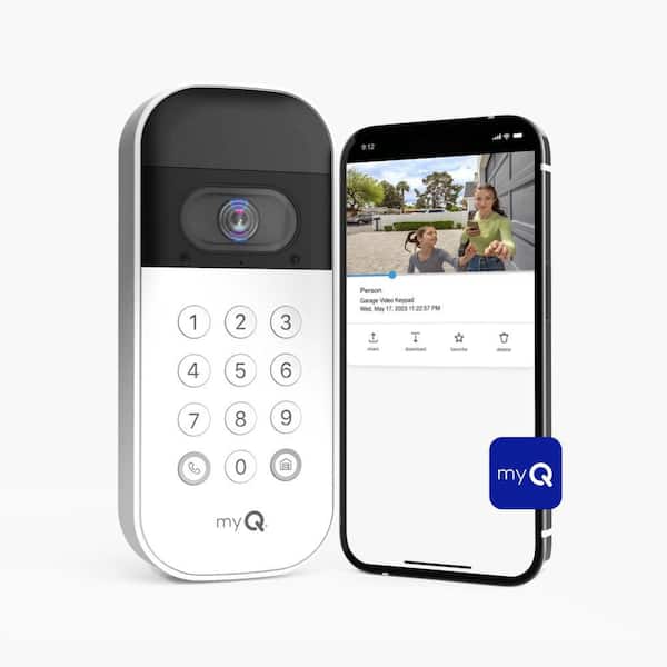myQ Smart Wireless Garage Door Video Keypad