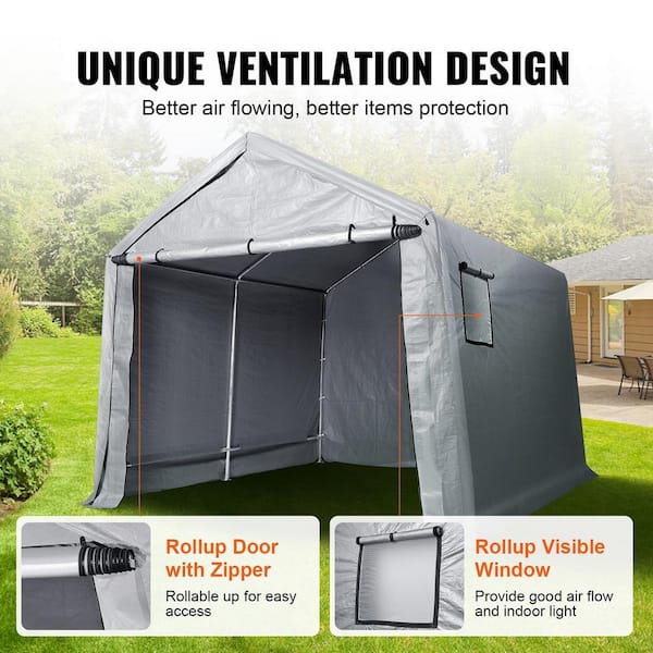 Yard Stash Storage Shed Tent Outdoor Heavy Duty Space high quality Saving Vinyl Green