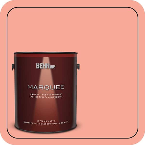 BEHR MARQUEE 1 gal. #190B-4 Duchess Rose Matte Interior Paint & Primer