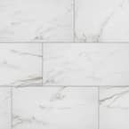 Michelangelo Calacatta Rectified 12 in. x 24 in. Porcelain Floor and Wall Tile (13.3 sq. ft. /case)