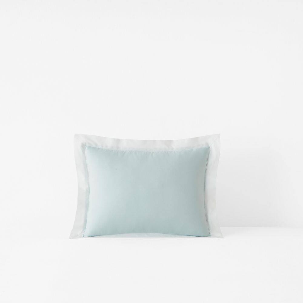 Company Cotton Solid Border Trim Pale Blue 16 in. X 12 in. Throw Pillow Cover price history on PriceWatchPro