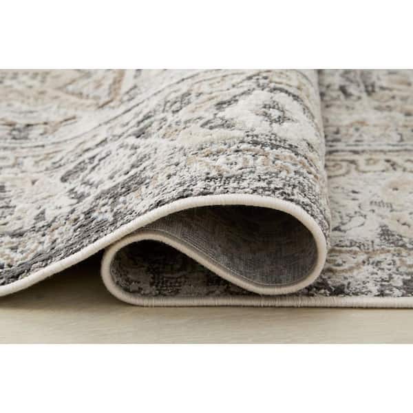 Junley 5 ft. x 7 ft. Brown/Gray Tribal Area Rug