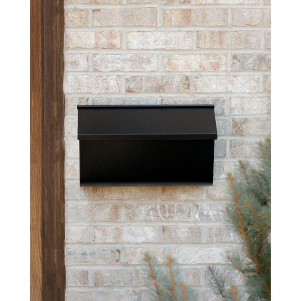 Black Wall Mailbox