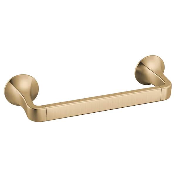Lineax Gold 8 in. Wall Mounted Towel Bar in Champagne Bronze
