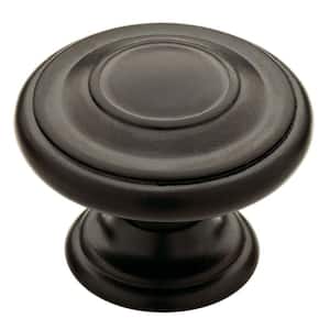 Harmon 1-3/8 in. (35mm) Matte Black Round Cabinet Knob