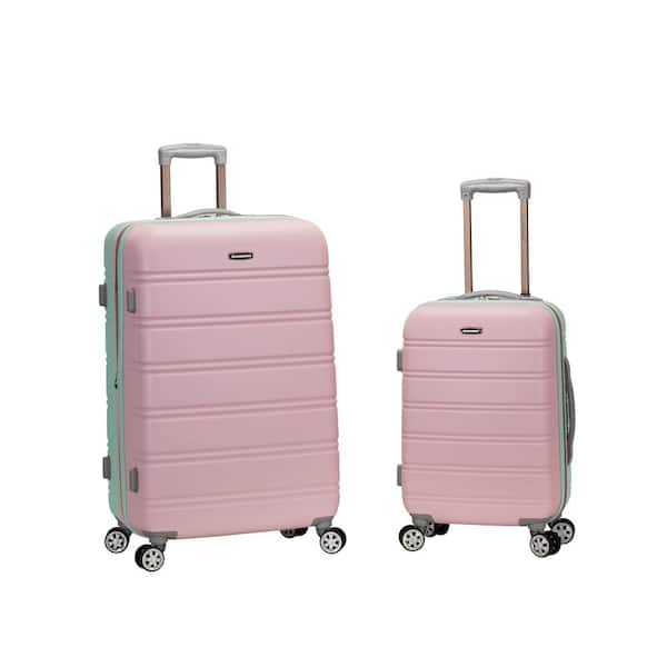Rockland Melbourne Expandable 2-Piece Hardside Spinner Luggage Set, Mint