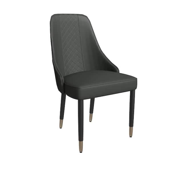 Leisuremod Allure Modern Dining Chairs Fabric Seat and Back Solid Wood Legs Contemporary Side Chairs in Olive Green