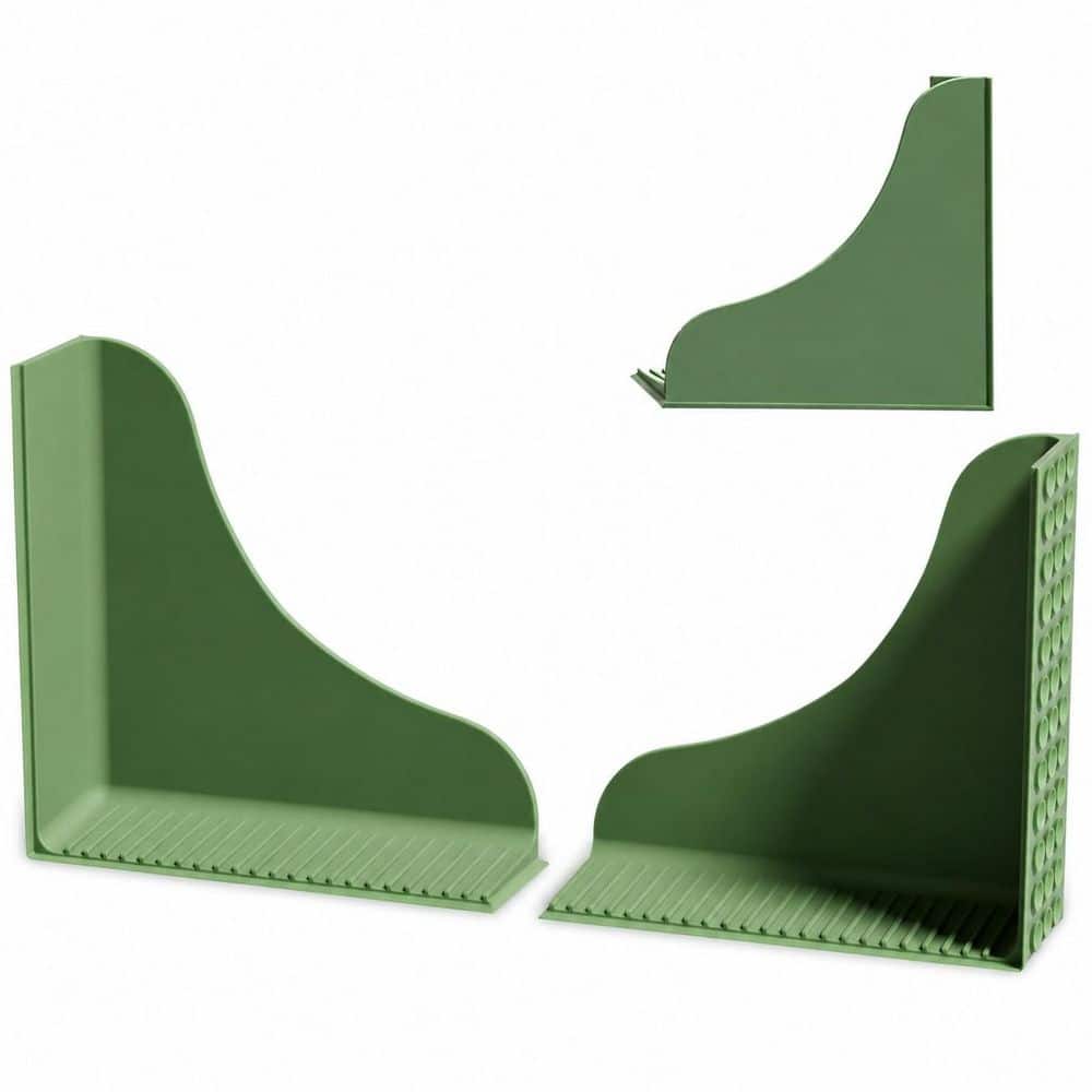 2-Pack Silicone Shower Splash Guard Corner Water Blocker with Suction Cups, Olive Green price history on PriceWatchPro