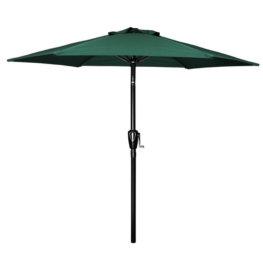 7.5 ft. Powder Coated Poles Market Umbrella Outdoor UV-Protection with Push