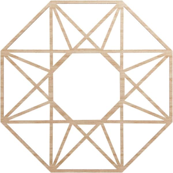 Ekena Millwork 0.25 in. x 32 in. x 32 in. Wood Medallion Moulding
