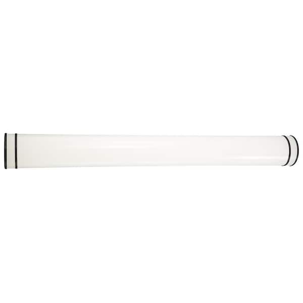 Minka Lavery Vantage 48 in. 1-Light Black CCT LED Vanity Light Bar with White Acrylic Shade