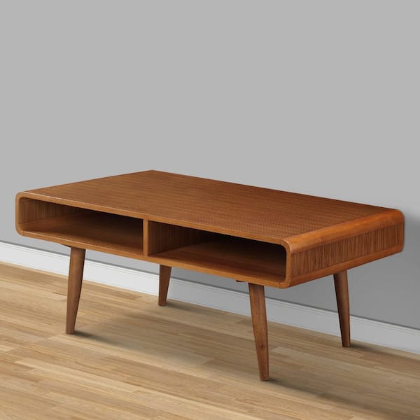Benjara Smart Looking Walnut Brown Wooden Side Table BM157301 - The Home  Depot